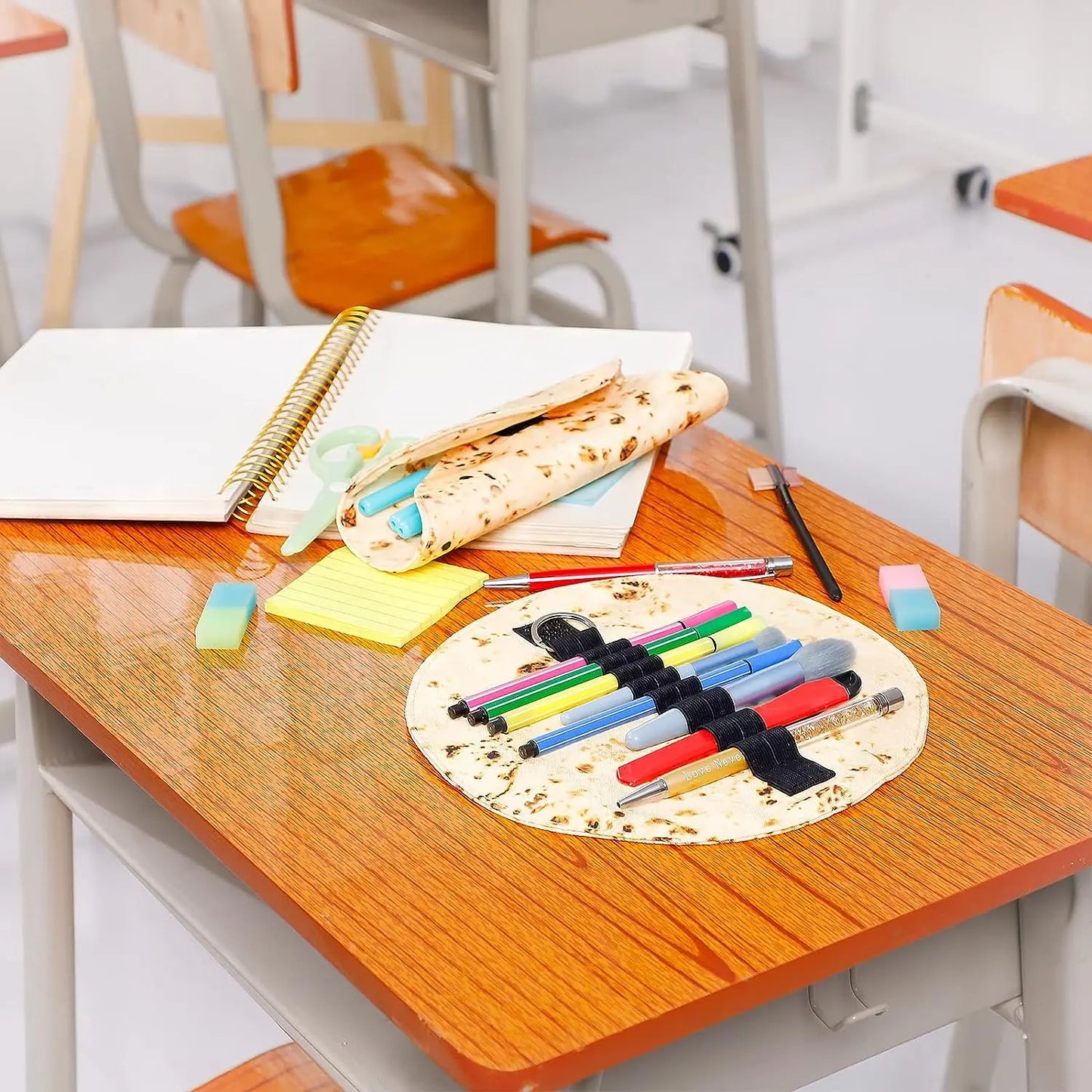 Trousse Scolaire en Forme de Tortilla - L'atelier du sac à dos