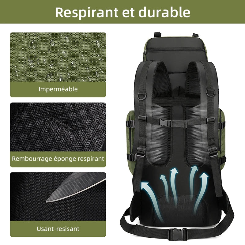 Sac à Dos de Randonnée Grande Capacité 90L - L'atelier du sac à dos