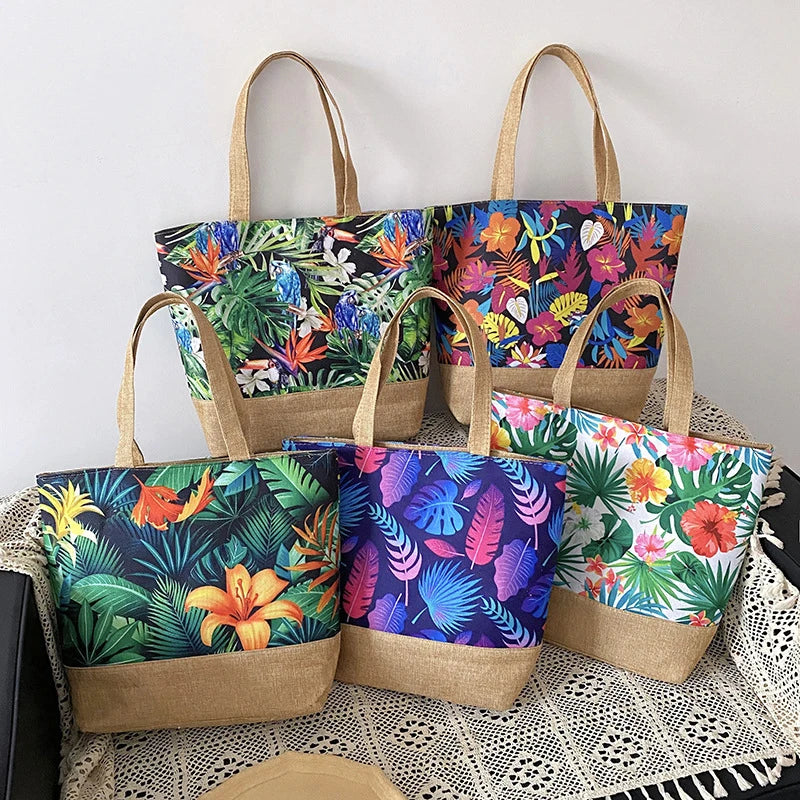 Sac à Bandoulière de Plage Fleuri pour Femme - L'atelier du sac à dos