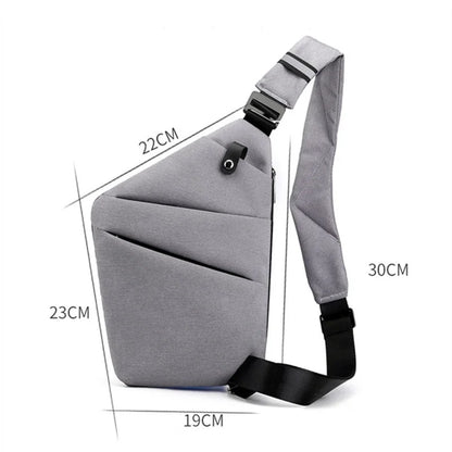 Fengdong men ultra thin anti-theft small chest bag mini cross body bags male one shoulder sling bag for travel boy sports bag - L'atelier du sac à dos