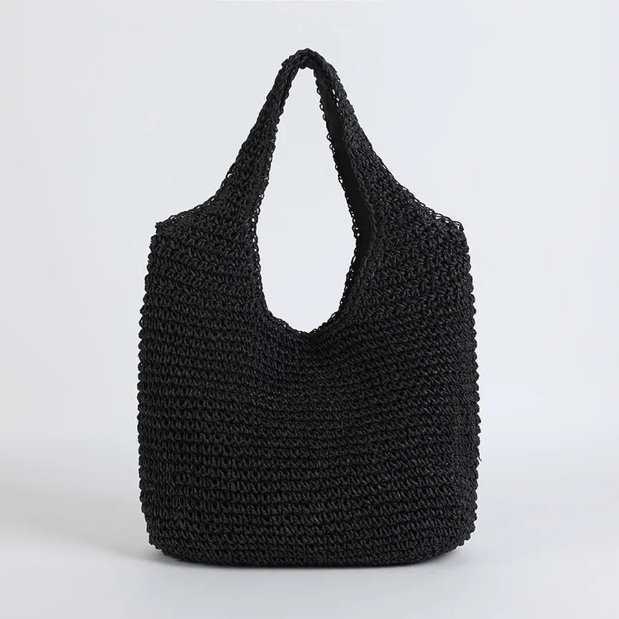 Sac de Plage en Rotin Décontracté pour Femme - L'atelier du sac à dos